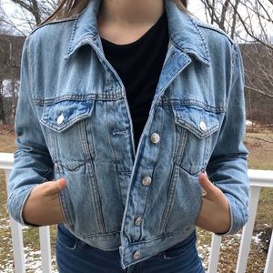 Vintage light wash denim jacket